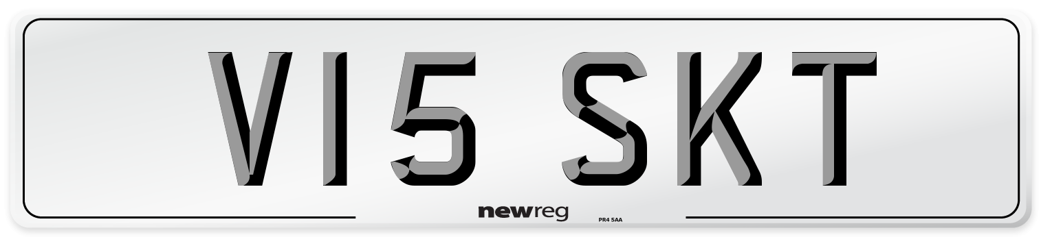 V15 SKT Number Plate from New Reg